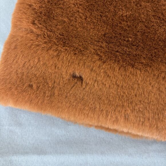 Avec Les Filles $199 Luxurious Notch Lapel Brown Faux Fur Coat Size Large NWT - Picture 13 of 13
